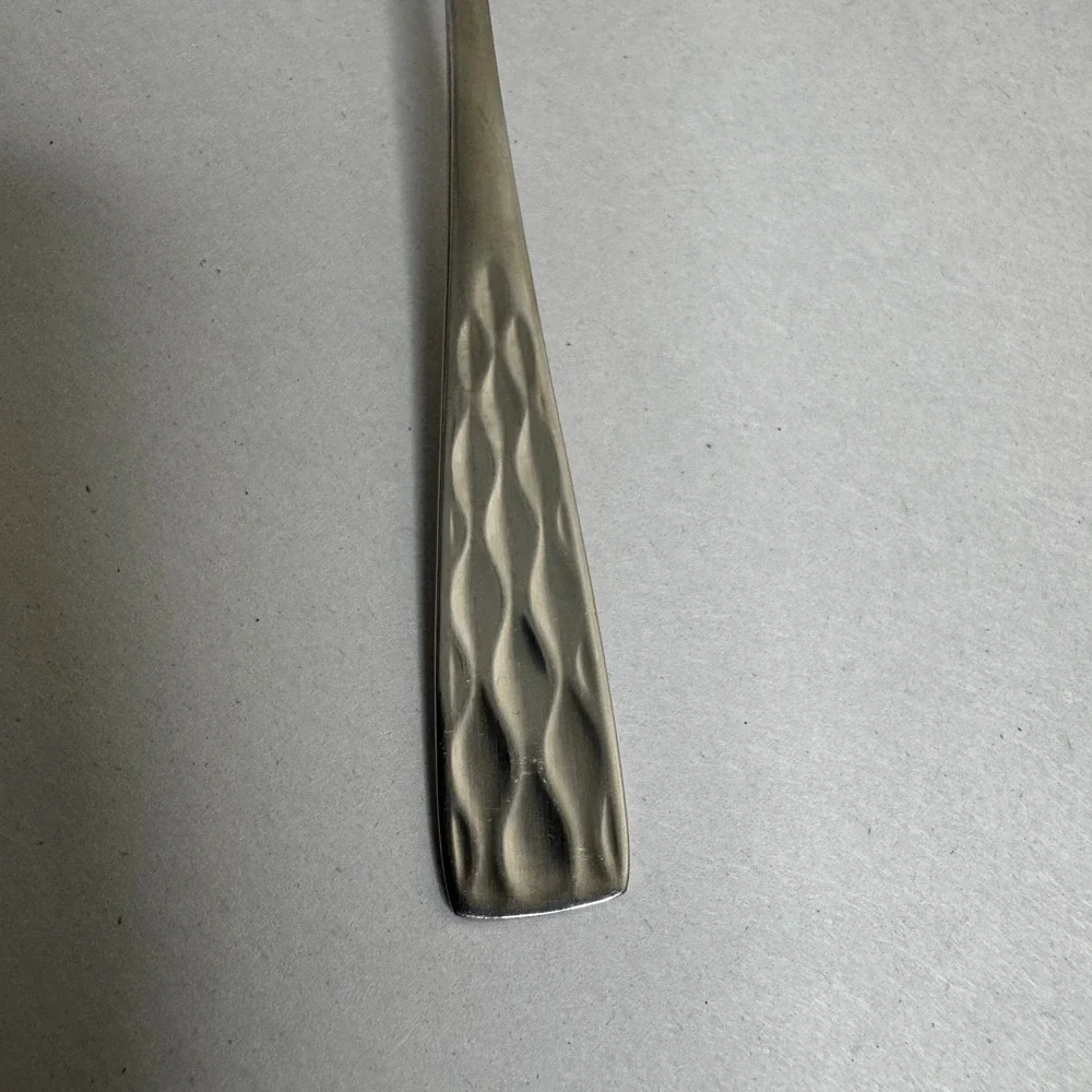 WMF Cromargen Germany Cocktail Fork‎ MCM Hammered Finish Stainless Steel 6 Inch